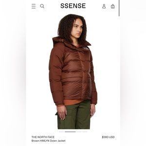 North Face Brown HMLYN Down Jacket